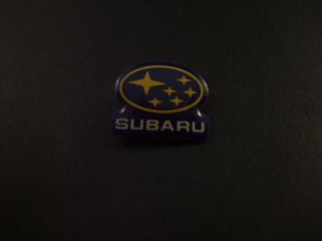 Subaru logo blauw gele sterren